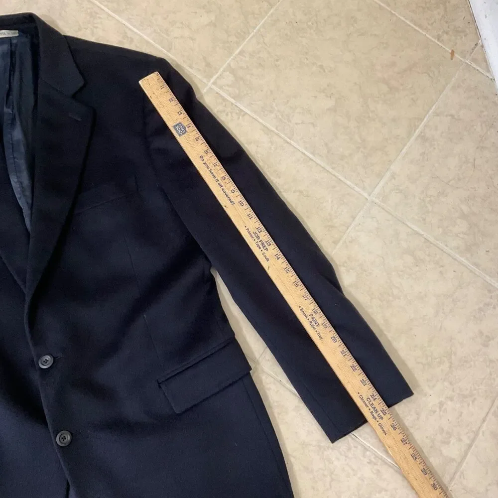 Harold Powell 100% Cashmere Blazer Men’s size 43L Notch 2-Button Made in Italy *